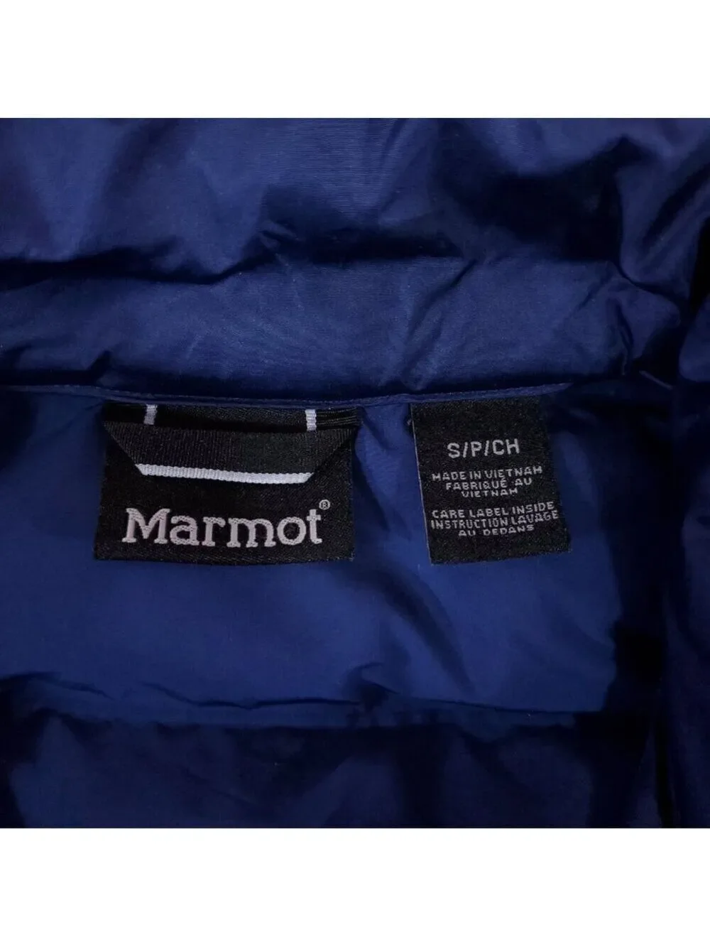 Marmot Mens Small Alassian Featherless Jacket 3M Thinsulate Navy Blue